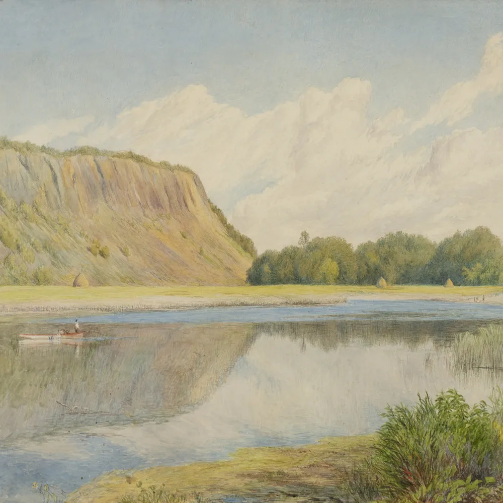 John Henry Hill (1839–1922). Marsh Landscape, 1865. Watercolor on paper. 10 1/4 x 15 1/4 in. (detail)