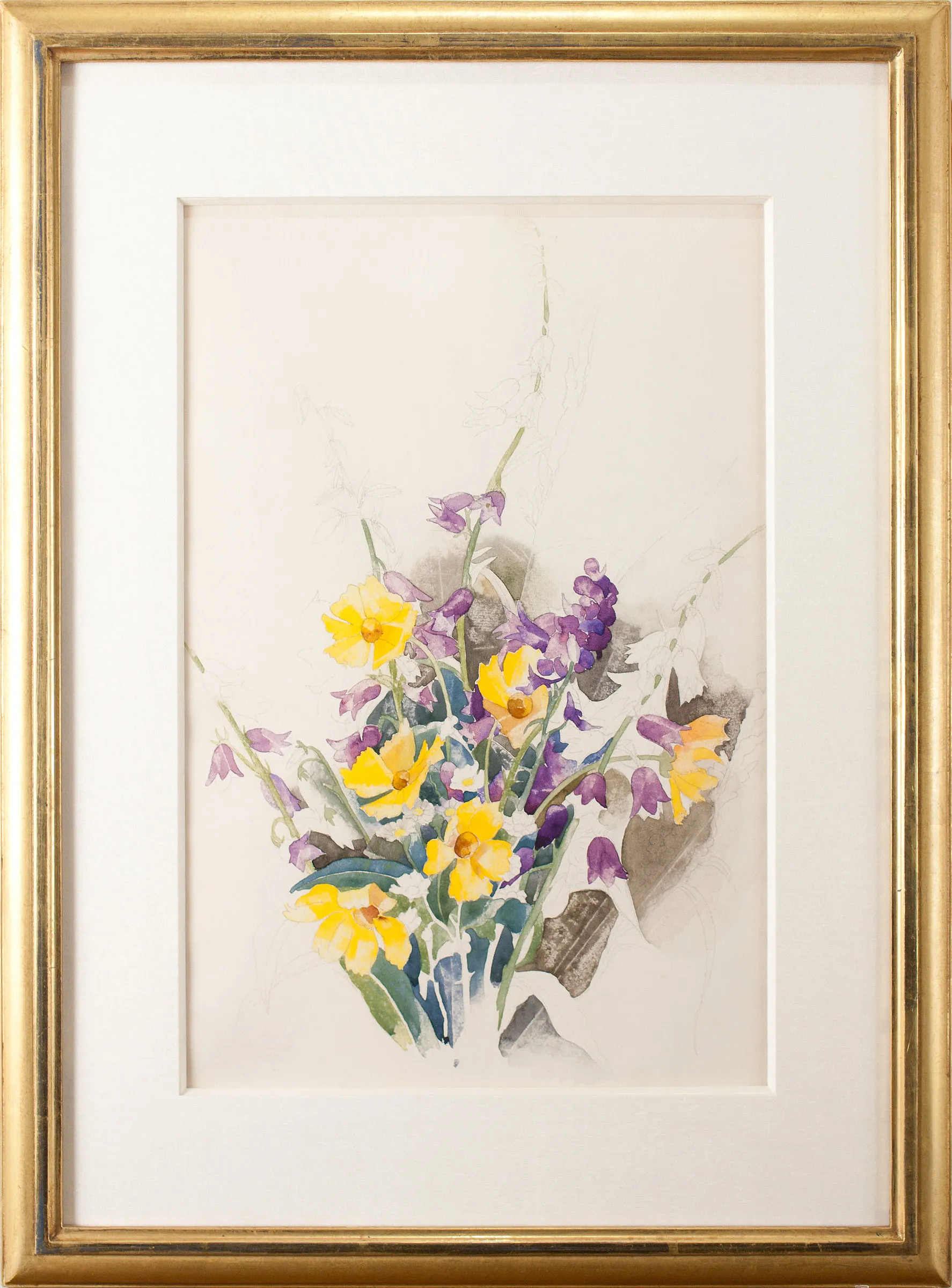 Charles Demuth (1883–1935). Nosegay, c. 1925​​. ​Watercolor and pencil on paper, 18 x 12 in. (framed)