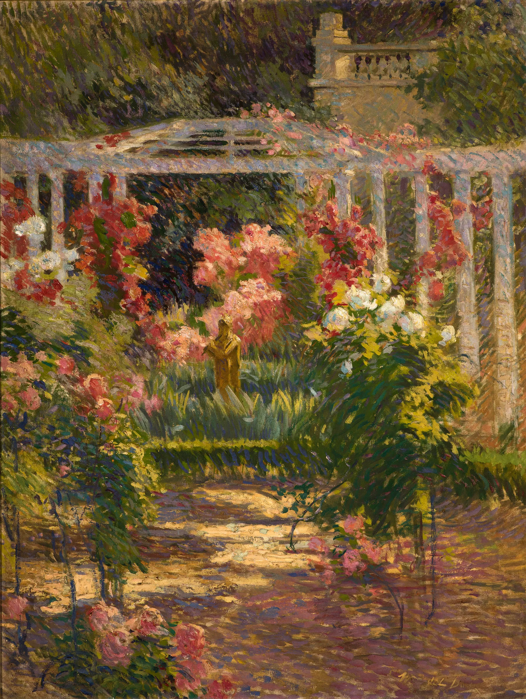 William de Leftwich Dodge (1867–1935). The Artist’s Garden, c. 1916. Oil on canvas. 35 x 27 in. Signed lower right: William de L Dodge