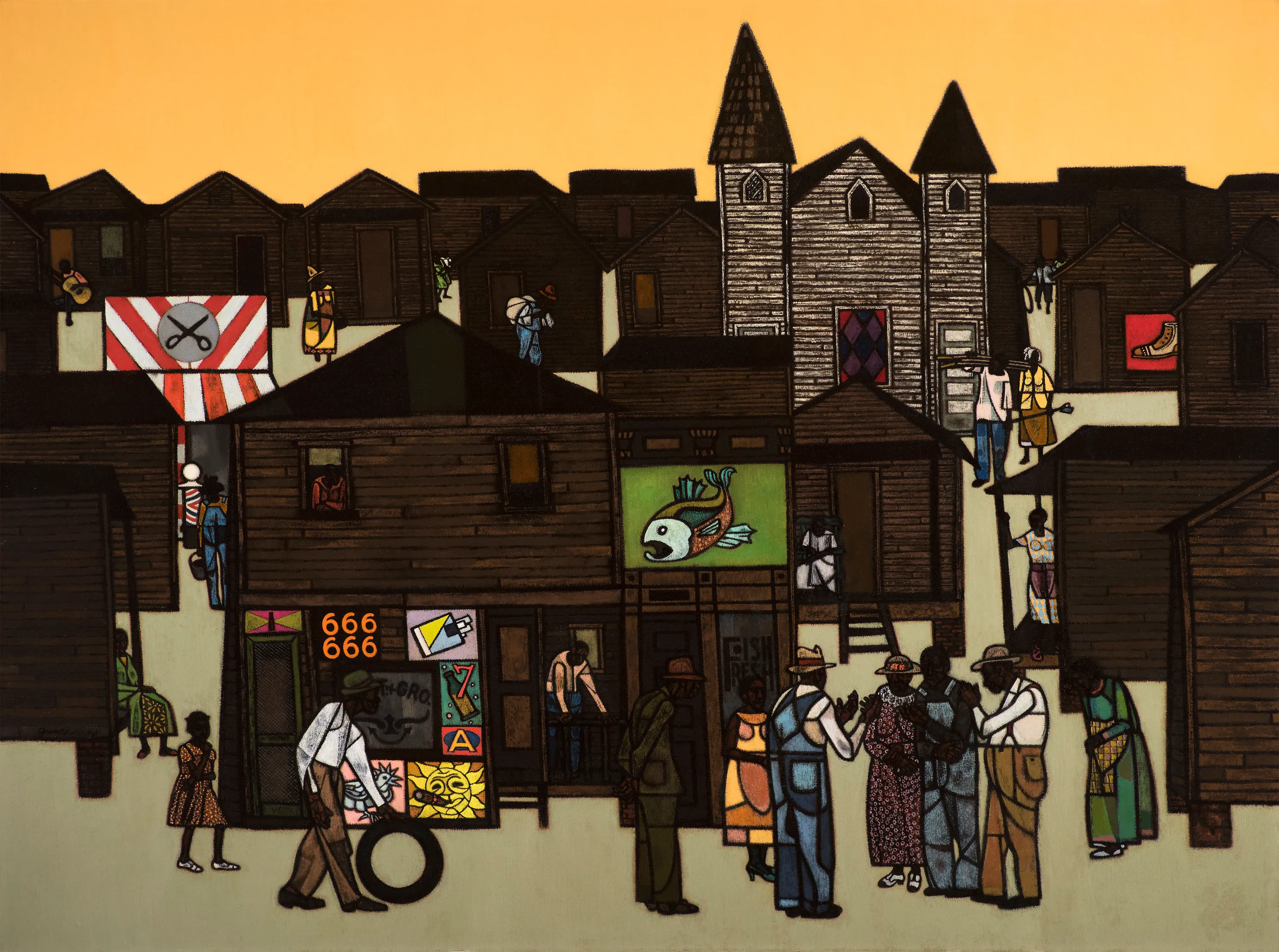 Robert Gwathmey, The Gathering, c. 1959 (detail)
