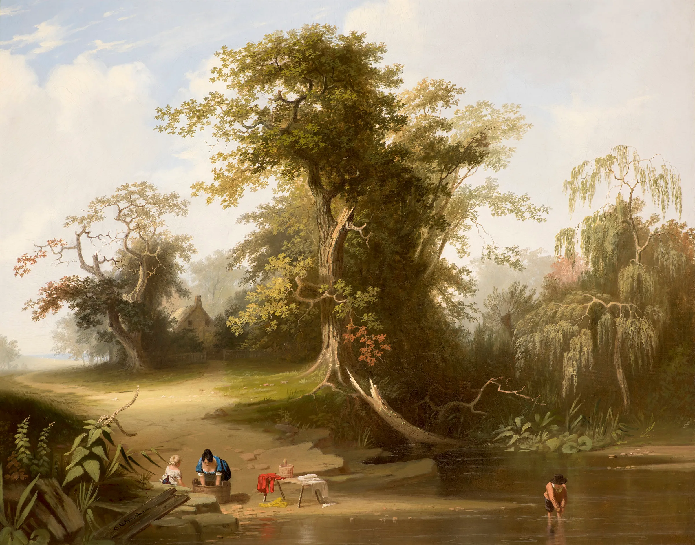 George Caleb Bingham (1811–1879). Landscape: Rural Scenery, 1845. Oil on canvas, 29 x 36 in. Signed lower left: G. C. Bingham