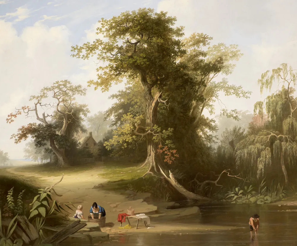 George Caleb Bingham (1811–1879). Landscape: Rural Scenery, 1845. Oil on canvas, 29 x 36 in. (detail)