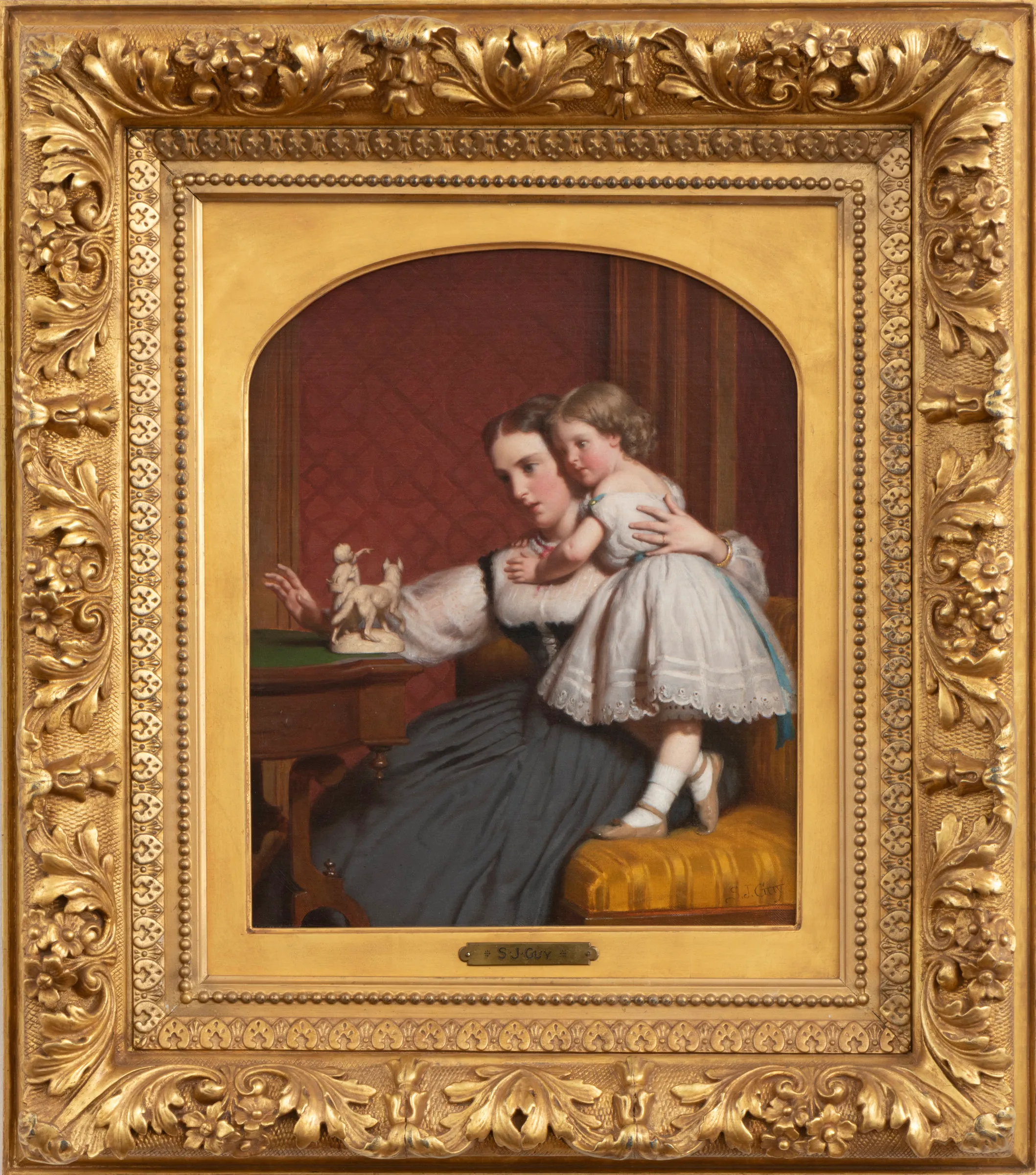 Seymour Joseph Guy (1824–1910). The Sorrows of Little Red Riding Hood, 1865. Oil on canvas, 15 ½ x 12 ¼ in. Signed lower right: S. J. Guy (framed)